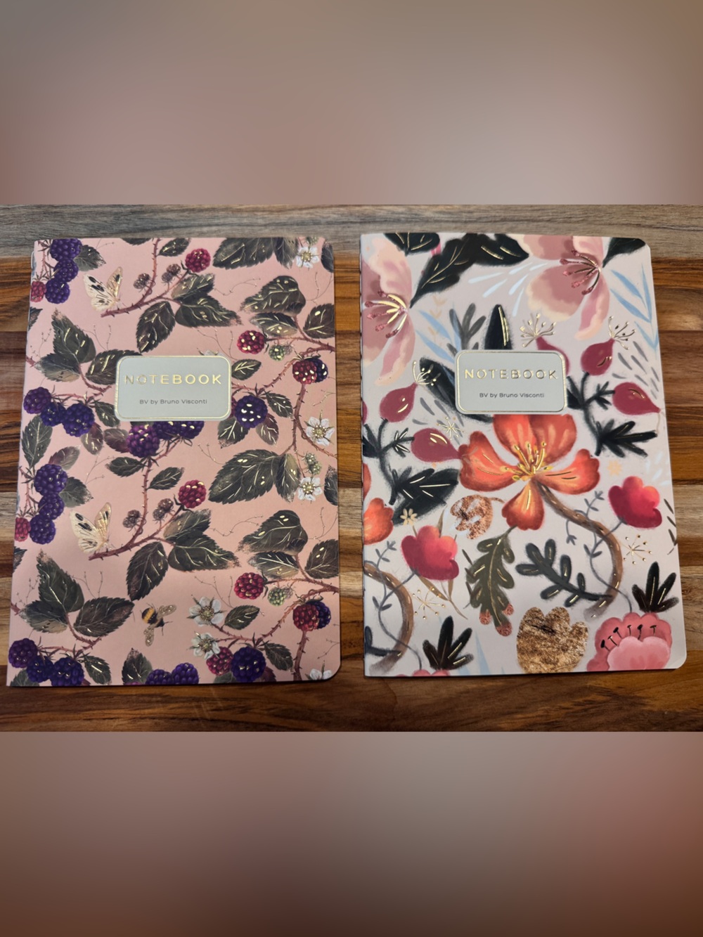 2 Pack Gorgeous Soft Touch Journals - BV by Bruno Visconti - Amazing Unique Gift